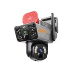 AVENİR Avenir Av-s427 4g-solar,sim Kartlı Güneş Enerjili Dış Ortam 360° Akıllı Kamera Sd Kart Beyaz-Siyah