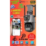 Avenir RMZ-TECH 6mp 2 Kameralı 3 Lensli Kablosuz Güvenlik Kamerası 8x Optik Zoom ile Etkili İzleme Ptz Speed Dome