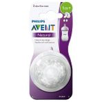Avent 1+ Ay 2'li 2 Numara Natural Biberon Emziği