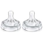 Avent Natural Biberon Emziği Silikon Akış Ayarlı 2 li (3 Ay+) 8710103873976