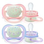 Avent Philips 0-6 Ay Kız Avent Ultra Air Night Karanlıkta Parlar Gece Emziği