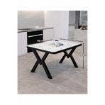Avenza Furniture Avenza Living 70x110 Yemek Masası - Sallanma Yapmaz Güçlendirilmiş Profil - Mutfak Ve Çalışma Masası