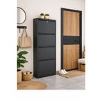 Avenza Furniture Goxy Design 4 Kapaklı Kilitli Metal Ayakkabılık