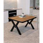 Avenza Living Modern 70X110 Yemek Masası | Minimal Tasarım Mutfak & Balkon Masası - Ceviz