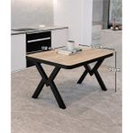 Avenza Living Modern 70X110 Yemek Masası | Minimal Tasarım Mutfak & Balkon Masası - Sonomo