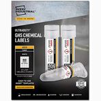 Avery için ultra zorunlu GHS kimyasal Etiketten lazer/LED yazıcı, su geçirmez, UV-dayanıklı, 600 paket .5 x 1.75"