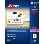 Avery Lazer Yazıcılar için Yazdırılabilir Kartpostallar, 10,8 cm x 14 cm, 200 Boş Kart - Tarif Kartları ve Bilgi Kartları için Harika (5689)
