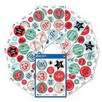 AVERY Zweckform Sticker Advent takvimi sayılar (çıkartma, Noel, kendinden yapışkanlı Noel rakamları 1-24, kendin yap Noel takvimi, Noel dekorasyonu, el işi, düğme, yıldız çıkartma, hediye) ürün 51010
