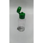 Avese 30 Ml Yeşil Fliptop (Açmalı) Kapaklı Likit Dezenfektan Kolonya Pet Şişesi (25 Adet)