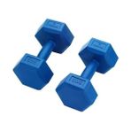 Avessa 3 kg Dambıl Set 2 Adet Toplam 6 kg - 1,5 kg x 2 Adet - Gri - Açık Mavi