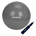 Avessa 55 cm Gri Pompalı Pilates Topu