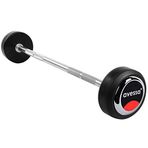 Avessa LÜXOLM25KG Avessa 25 Kg Olimpik Uzun Dambıl Kauçuk Kaplı Unisex, Siyah, M