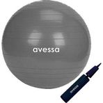 Avessa Pilates Topu 65 Cm Gri Pompalı