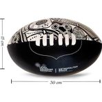 AVESSA Sherrin Afl Game Ball American Football Gerçek Deri Amerikan Futbol Topu Siyah - Beyaz