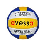 Avessa Yumuşak Yapıda Fosforlu Deri Plus Voleybol Topu Sarı - Beyaz - Mavi