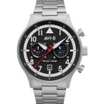 Avi-8 AV-4088-11 Gri Siyah Metalik Erkek Kol Saati