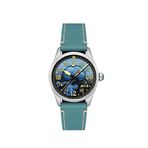 Avi-8 Spitfire Peanuts Snoopy Flying Av-4150-03 Limited Edition Deri Erkek Kol Saati - Mavi