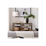 AVİBO HOME Urban Ahşap Raflı Metal Gövdeli Çok Amaçlı Konsol TV Ünitesi Kitaplık Dresuar Dekoratif Raf 140x40x75 cm
