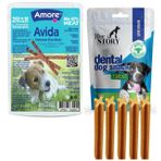 Avida 12li Sticks, New Story 80gr Dental Köpek Ödül Çubuğu Ağız Diş Eti Anti Tartar Koku Azaltıcı