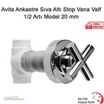 Avita Ankastre Sıva Altı Stop Vana Valf 1/2 Artı Model 20 Mm