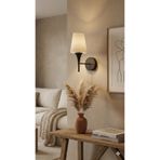 avizade LİA Pilli Siyah Kasa Beyaz Şapkalı Ledli Duvar Aplik-otel-ofis-salon-show Room-yatak Odası