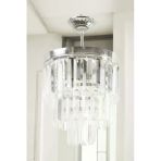 Avizade Lüks Krom Kristal Taşlı Modern Plafonyer Avize. Salon/Mutfak/Antre/Oturma Odası/Mağaza/Showroom