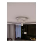 Avizade Miren Modern Sabit Başlıklı 5'Li Spot Led Tavan Avizesi - Parlak Beyaz