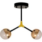 Avize Çarşısı Cordoba Gold 2 Li Ledli Avize BS.9274-58-02 - Altın - Siyah