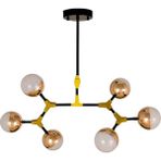 Avize Çarşısı Cordoba Gold 6 Lı Ledli Avize BS.9274-58-06 - Gold - Siyah
