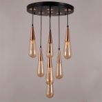 Avize Çarşısı Edison BS.7337-53-47 - Siyah - Gold