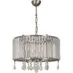 Avize Çarşısı Roni Mat Krom Renkli, Kristal Taşlı, Sarkıt Avize, BS.7433-50-45 - Matkrom