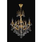 Avize çarşısı Tila 5 Kollu Kristal Taşlı Gold Avize BS.0158-58-05 Z