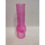 Avize Lamba Camı.Tam Pembe Renkli. (Alt Çap:7.00cm-h:25.00cm)