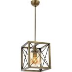 Avize Merkezi Tekli Avize A-173-1E - Bronz - Eskitme