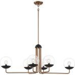 Avize Pazarı Outer Limits 6'lü Bronz Sarkıt Avize - Çok Renkli