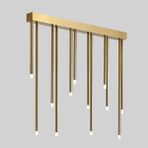 Avize Pazarı Pipe Plafonyer LED Avize 100 cm 12LI Boru Eskitme - Çok Renkli