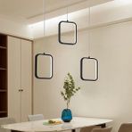Avize Pazarı Symbol Sarkıt LED Avize 3X(30*30CM) - Çok Renkli