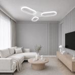 Avizego Hilton 3'lü LED Plafonyer Avize - Beyaz