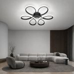 Avizego Niva LED Plafonyer Avize - Beyaz Işık - Siyah