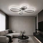 Avizego Nora LED Plafonyer Avize - Beyaz Işık - Gri