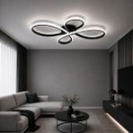 Avizego Nora LED Plafonyer Avize - Beyaz Işık - Siyah