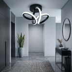 Avizego Sion LED Plafonyer Avize - Beyaz Işık - Siyah