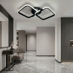 Avizego Tilya LED Plafonyer Avize - Siyah - Beyaz Işık