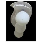Avizem 3lü Ahşap Beyaz Model Cam Avize - Ahşap - Beyaz