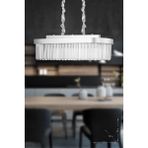 Avizemoda Desina 70x30'luk Kristal Taşlı Lüks Yemek Masası Üstü Avize - (gümüş-yaldız) - Gümüş Yaldız - 6