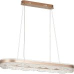 Avizemoda Estilo 100x30 Cm Dimmer Kumandalı 3 Renk Ledli (SARI-BEYAZ-GÜN IŞIĞI) Modern Akrilik Avize - Bronz