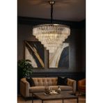 Avizemoda Linsa 65 Cm'lik Kristal Cam Taşlı Lüks Avize - (ESKİTME KAPLAMA) - 8
