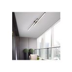 Avizen Lighting Modern Tavan Koridor Aydınlatması Çubuk Led Siyah Beyaz Işık Lineer Avize Armatür 100 Cm