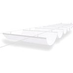 Avlu Bahçe için Güneşlik Ağı Premium HDPE Güneşlik Tente, Hafif Suya Dayanıklı Güneş Koruyucu Gölgelik Kumaş, Geri Çekilebilir Dalga Gölge Örtüsü, Çatı Pergolası için (3 x 7 m/10 x 23 ft)
