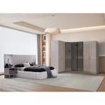 Avm 24 Nil %100 Mdf Köşe Yatak Odası Takımı - Bej